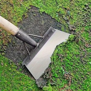 1pc, Stainless Steel Garden Shovel, Multifunctional & Handleless Metal Yard Weeding Tool, Outdoor Garden Household Cleaning Shovel