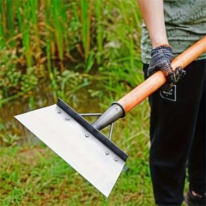 Handleless Stainless Steel Garden Shovel: Versatile Yard Weeding Tool for Outdoor Cleaning