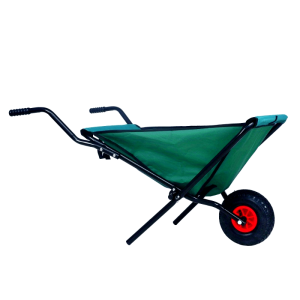 Collapsible Wheelbarrow 176 lbs Folding Yard Garden Wheelbarrow Foldable Lightweight Gardening Heavy Duty Oxford Cloth Green Lawn Cart for Grass, Leaf, Garden Supplies, 10