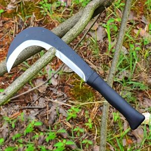 Heavy Duty Manganese Steel Mowing Sickle with Ergonomic Handle for Gardening, Agriculture, Hunting and Outdoor Use