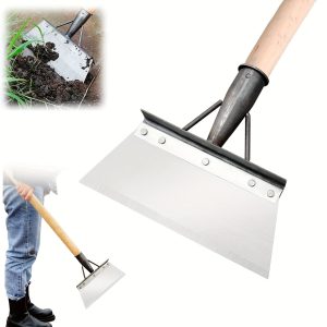 2pcs Multi-Purpose Garden Shovels - Durable Manganese Steel, 8-12